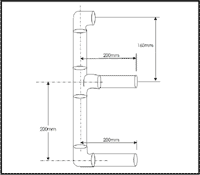 The drawing for one of the projects that candidates make on the Plumbing Maintenance Course