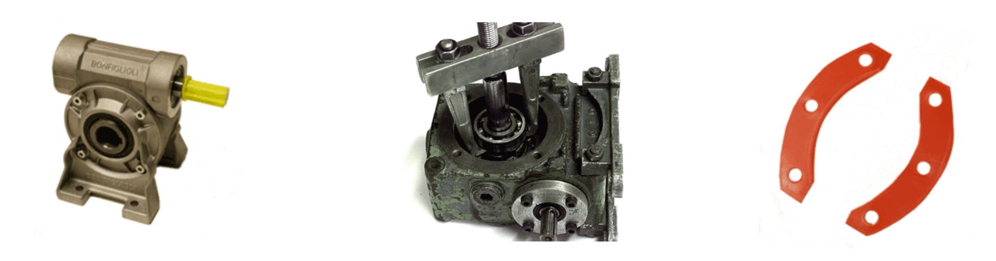 Gear box and bearing puller with gasket
